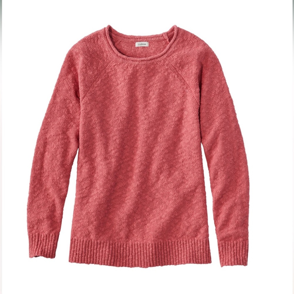 Women’s L.L.Bean Midweight Cotton Slub Rollneck Pullover Size Large